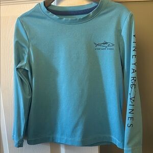 Vineyard Vines Kids Teal Long Sleeve Performance Tee 2T